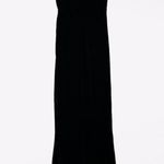 Chiara Boni  Women’s Lis Velvet Trumpet Gown with Satin Panel in Nero size 2 Photo 2