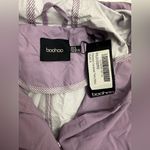 Boohoo NWT Hooded contrast Trim Mac Lilac windbreaker size 4 Photo 4