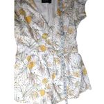 MINKPINK Womens Tropical Floral Button-Front Short Sleeve Romper Size M Photo 4