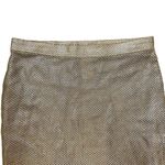 Alberto Makali  Textured Gold Skirt S Photo 2