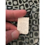 Mandee Dress Womens 4 Black White Geometric Mesh Sheer Collared Shirt Mini USA Photo 9