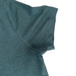 EAC Luxury Solid Green Short Sleeves Cotton V Photo 9