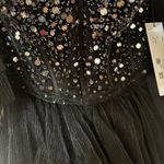 Jovani Tiered Tulle Ball Gown With Beaded Corset Bodice 42249A black size 10 Photo 10