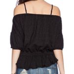 Free People Shades of Cool Top Black Size Small Photo 3