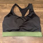 LuLaRoe rise Invincible high impact L black & green sports bra Photo 0