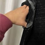 Free People  Beach Black Short Sleeve V-Neck Tee Photo 1