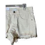 We Wore What Low Rise Frayed Shorty Rigid Denim Shorts NWT Size 24 Photo 1