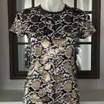 Michael Kors  Sequined Animal Print Top, Crewneck, Size S, New without Tag Photo 9