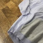 American Eagle America Eagle Colorblock Lilac Purple Gray Oversized Hoodie Photo 4