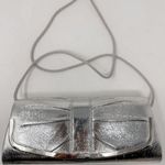 Touch of Nina Vintage Women's Metallic Magnetic Clutch Shoulder Bag Silver OS Photo 2
