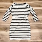 Cupcakes and Cashmere Everest Stretch Knit Striped Side Knot Dress Womens Medium Photo 1