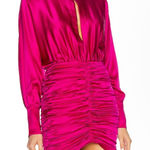 RETROFETE Silk Barbara Mini Dress in Orchid Pink size XS NEW $695 Photo 0