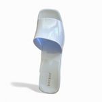 Bamboo NWT  Jelly Chunky Block Heel Sandals Spice-01 Blue Size: 10 Photo 6