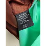 Raoul Leather and Silk Sleeveless Top Sz. 2 Brown Photo 3