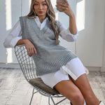 Boohoo Grey Oversized Vest Photo 0