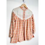 Suzanne Betro Weekend Cottagecore Vintage Style Size Medium Plaid Blouse Photo 1