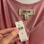 NWT Anthropologie Porridge Shine Wrap Tank W/ Shimmer Size Medium Pink Photo 2