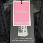 Pretty Little Thing PTL  Black Shell Frill Cup Corset Bodycon Dress Size 12 NEW Photo 8