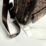 Vegan Sling Backpack Crossbody Geometric Pattern Lead Photo 4