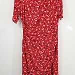 R & K Career Dress Womens 16 Used Career Red Purple Photo 1