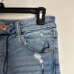 American Eagle  Curvy Hi-rise Jean Shortie Distressed denim Shorts light wash 6 Photo 3