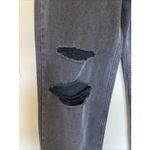 Motel Rocks  Faded Black Distressed Wide Roomy 5-Pocket Denim Jeans Womens Large‎ Photo 4