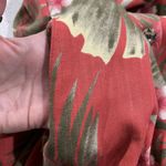 Bahama Beach Size 14 Shirt Dress Red Floral Print Button Up Sleeveless Women’s Photo 7