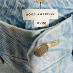 Good American NEW  Blue Good Boy Straight Jeans Equestrian Side Slit Size 2 | 26 Photo 7