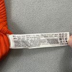 ZARA  Womens Knit Top S Orange Ribbed Long Sleeve Collared Pullover Sweater Cute Photo 5