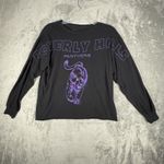 John Galt  Shirt Womens One Size Washed Black Purple‎ Panther Raglan Tee Casual Photo 1