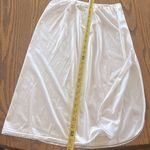 White Half Slip Midi Photo 7
