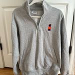 Champion Clemson Tigers Gray Quarter-Zip Sweatshirt Size Medium Photo 0