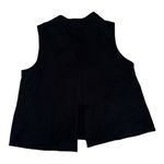Comfy USA Lagenlook Minimalist One Button Pocketed Vest | Black | XL Photo 1