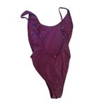 LIONESS Burgundy One-Piece Swimsuit Size XS | Adjustable Back Straps | Sexy Cut Photo 2