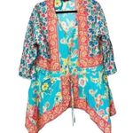 Tolani  Collection Patchwork Floral Print Blouse Photo 0