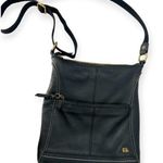 The Sak Iris Cross Body Bag Roots Leather Crossbody Bag Purse Tote Black Leather Photo 0