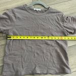 Perfectwhitetee Brown Charli Short Sleeve Sweater Top XS Photo 6