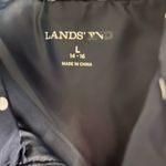 Lands' End Womens  navy white polka dot vest Photo 1