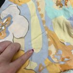 ZARA Pastel Floral Print Retro Button Detail Short Sleeve Dress Size XS Vintage Photo 11