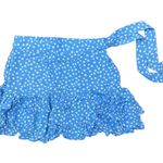 Forever 21 , small, floral blue, side-tie skirt Photo 0