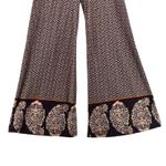 Wide Leg Boho Swim Cover Up Pants Black Large Photo 4