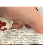 ZARA Rustic Floral Print Midi Dress Red Cottagecore Ruffle Button Front Boho XS Photo 3