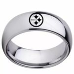 Pittsburgh Steelers Silver Arc Ring Photo 0