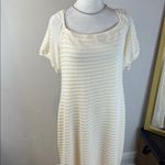 Rewind Retail $40  Cream Textured Midi Dress Photo 2