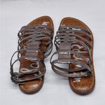 Sam Edelman Gilda Gladiator Sandals Women's Size 7 Silver Metallic Strappy Shoes Photo 6