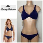 Tommy Bahama New.  S- bottom/XS- top navy underwire bikini set. Photo 1
