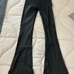 Edikted  Black Leather Pants Flare Photo 3