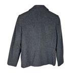 Petite Sophisticate  Gray Wool Cashmere Nylon Blend Zip Front Jacket Size 6 Photo 1
