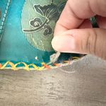 CORKYS POPPY TURQUOISE HAND PAINTED LEATHER SANDALS SIZe 9.5 Blue Photo 4