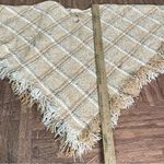 Boyne Valley Weavers Poncho Cape Sweater Ireland Made Fringed Alpaca Plaid‎ OS Tan Size undefined Photo 8